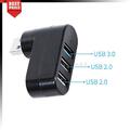 Mini USB 3.0 2.0 HUB 3 Port Verteiler Adapter für PC Laptop Macbook Notebook DE