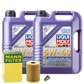 Motoröl 5W40 LIQUI MOLY High Tech 10L+MANN Ölfilter+Ölablassschraube