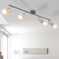 Deckenlampe Spotleiste Steinoptik Strahler Wohnzimmer E27 Esstischlampe L 72 cm