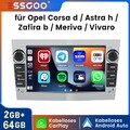 Für Opel Corsa C Combo Zafira Astra H 64GB GPS NAVI Android 13 Carplay Autoradio