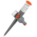 Kreisregner mit Erdspieß Rasensprenger Impulsregner Gartensprenger 80qm 0-360°