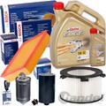 BOSCH FILTERSET+CASTROL 5W30 ÖL passend für VW T4 BUS TRANSPORTER 2.4 D+2.5 TDI