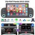 Carplay Android 14 7" Autoradio Für Fiat Panda 2013-2020 GPS Navi WIFI DAB+ 64GB