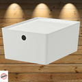 I-K-E-A "Kuggis" Box Mit Deckel Kunststoff Weiß  26x35x15cm