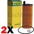 MANN-FILTER ÖLFILTER FILTEREINSATZ HU 6004 x FÜR BMW DICHTUNG - 2 STÜCK