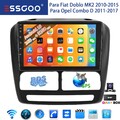 DAB+ 2+32G Android15 Autoradio Für Fiat Doblo MK2 2010-2015 CarPlay GPS NAVI KAM