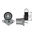 Gates T39272 Riemenspanner, Keilrippenriemen für AUDI CUPRA SEAT SKODA VW Riemen