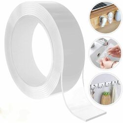 Doppelseitiges Klebeband Transparent Nano Band Tape beidseitig extra stark 5-10m