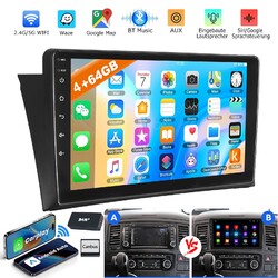 DAB+ 4+64GB Für VW T5 Multivan 2008-15 Android 15 Autoradio Carplay GPS Navi RDS