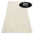 Billig Teppich FLOKATI Hochflor Tierfellteppich Weiß Langflor Webteppich Wolle
