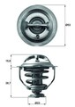 MAHLE Thermostat Kühlmittel TX 117 95D für AUDI 95 VW SHA JETTA SGH 7HJ T5 A5 Q5