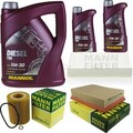 Motor-Öl 7L MANNOL Diesel TDI 5W-30+MANN-FILTER Filterpaket für BMW Z4 E85 3.0i