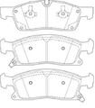 JURID 573459J Bremsbeläge Satz Vorne passend für MERCEDES-BENZ M-Klasse (W166)