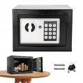 Kleiner elektronischer Mini Safe Tresor Schranktresor mit Zahlenschloss Schwarz