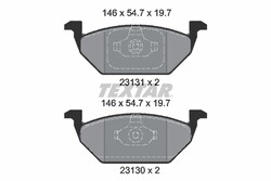 TEXTAR Bremsbelagsatz Scheibenbremse Q+ 2313001 für GOLF VW BORA AUDI POLO FOX 5
