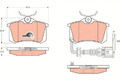 Bremsbeläge GDB1475 TRW für SEAT SKODA VW