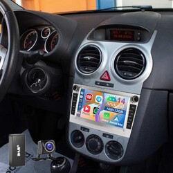 DAB Autoradio Android14 Für Opel Corsa C D Astra H Zafira B 32G NAVI Carplay KAM