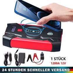 Auto KFZ Starthilfe Startgerät Batterie Power Bank Jumpstarter 12V 38000mAh