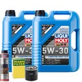 Motoröl 5W30 LIQUI MOLY Longtime High Tech 10L +MANN Ölfilter +Ölschlammspülung