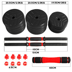 Langhantel Hantel Set Dumbbell Hantelset 2er Kurzhantel Gewichte verstellbar