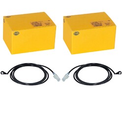 2X HELLA ABS-SENSOR RADDREHZAHL VORNE LI+RE passend für VW BUS TRANSPORTER