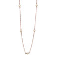 DOOSTI Damen Halskette mit Perlen 925/- Silber Rosegold vergoldet