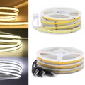USB COB LED Streifen WW/NW/CW 5V 12V 320LEDs/m Band Leiste Stripe Lichterkette