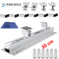 Photovoltaik Solarpanel Halterung Trapezblech Befestigungsschiene Set 30CM