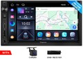 DAB+CAM+Doppel 2DIN Android 14 7 Zoll IPS Autoradio mit Bluetooth GPS Navigation