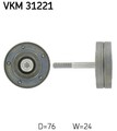 SKF Umlenk-/Führungsrolle, Keilrippenriemen VKM 31221 für SEAT SKODA VW