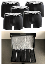 10er Pack Herren Boxershorts Unterhosen Schwarz Premium Geschenkbox
