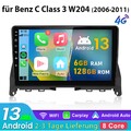 DAB+ Für Benz C-Klasse W204 S204 Android Autoradio Apple Carplay Navi GPS BT FM