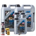 Motoröl 5W30 LIQUI MOLY 13L+HENGST Ölfilter+Ölschlammspülung+Ölablassschraube