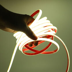 12V 24V Neon COB LED Streifen Stripe 10-Farben Lichtband IP68 Wasserdicht Außen