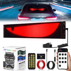 1/2x Devil's Eye Lampe LED-Bildschirm Auto-Augenlicht dynamisches Licht Für Lkw