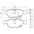 Brembo Bremsbelag-Satz Bremsklötze vorne 57199835 | 30648381 21274 3064838