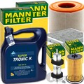 MANN INSPEKTIONSPAKET+5L ARAL 5W-30 MOTORÖL passend für AUDI A6 C7 2.0 TDI 190PS