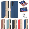 RFID Flip PU Leder Wallet HandyHülle Tasche Book SchutzHülle Bumper Etui Case BF