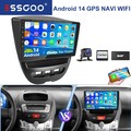 DAB+ Autoradio Android 13 4+64G Für Toyota Aygo Citroen C1 Peugeot 107 GPS Navi