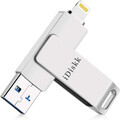 iDiskk 128GB Photo Stick für iPhone MFi Certified Lightning USB Stick für iPhone