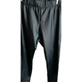  Kunst Leder Leggings  Damen Damen Hose  Gr. 52 Schwarz Lederimitat-Hose Neu