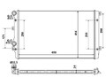 NRF Kühler, Motorkühlung Hinten u.a. für AUDI, SEAT, SKODA, VW