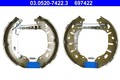 ATE Bremsbackensatz 03.0520-7422.3 passend für FIAT OPEL