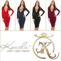 Damen Strickkleid Sexy Sommerkleid Bodyconkleid Partykleid Abendkleid Knielang