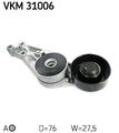 SKF VKM 31006 Spannrolle, Keilrippenriemen für AUDI SEAT