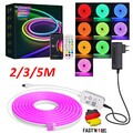 12V WIFI Neon RGB LED Strip Leiste Streifen Lichtband Flex Schlauch Lichterkette