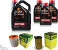 MANN-FILTER Inspektionspaket 8L Motul 8100 X-clean+ 5W-30 für Audi A6 Avant 3.0