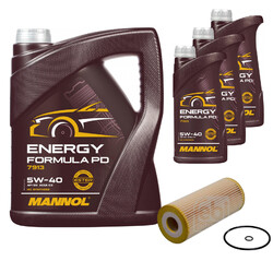 FEBI BILSTEIN Ölfilter 8L MANNOL Energy Formula PD 5W-40 für VW Golf IV Variant