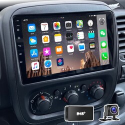 DAB+ Für Opel Vivaro B Renault Trafic 64GB Android 14 Carplay Autoradio GPS WIFI