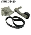 SKF VKMC 33410 Wasserpumpe + Keilrippenriemensatz passend für PEUGEOT 308 SW II